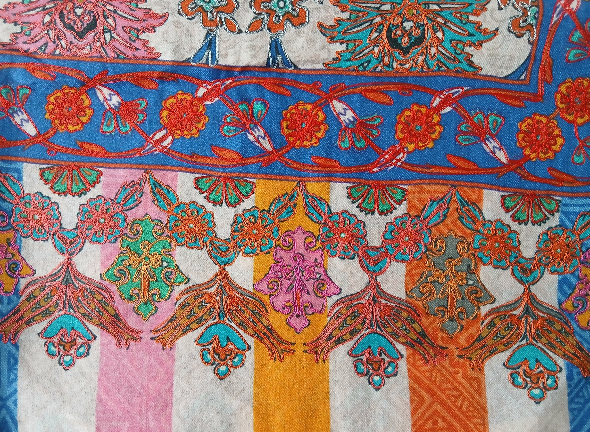 Kalamkar-Schal Flores