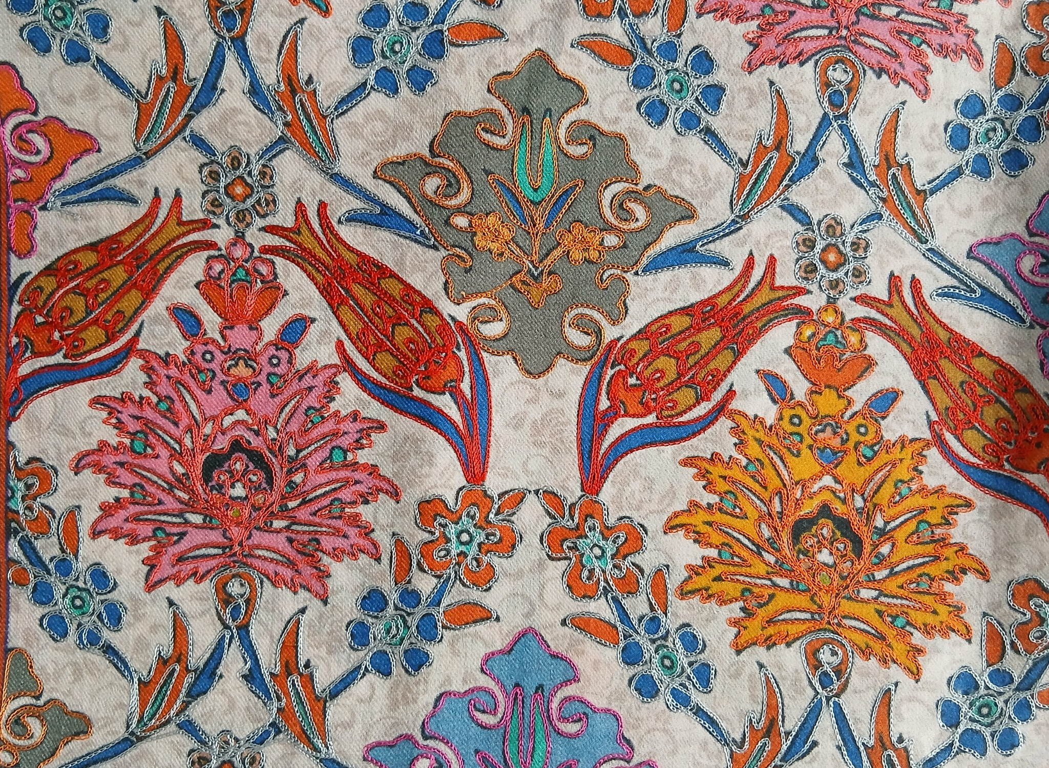 Kalamkar-Schal Flores