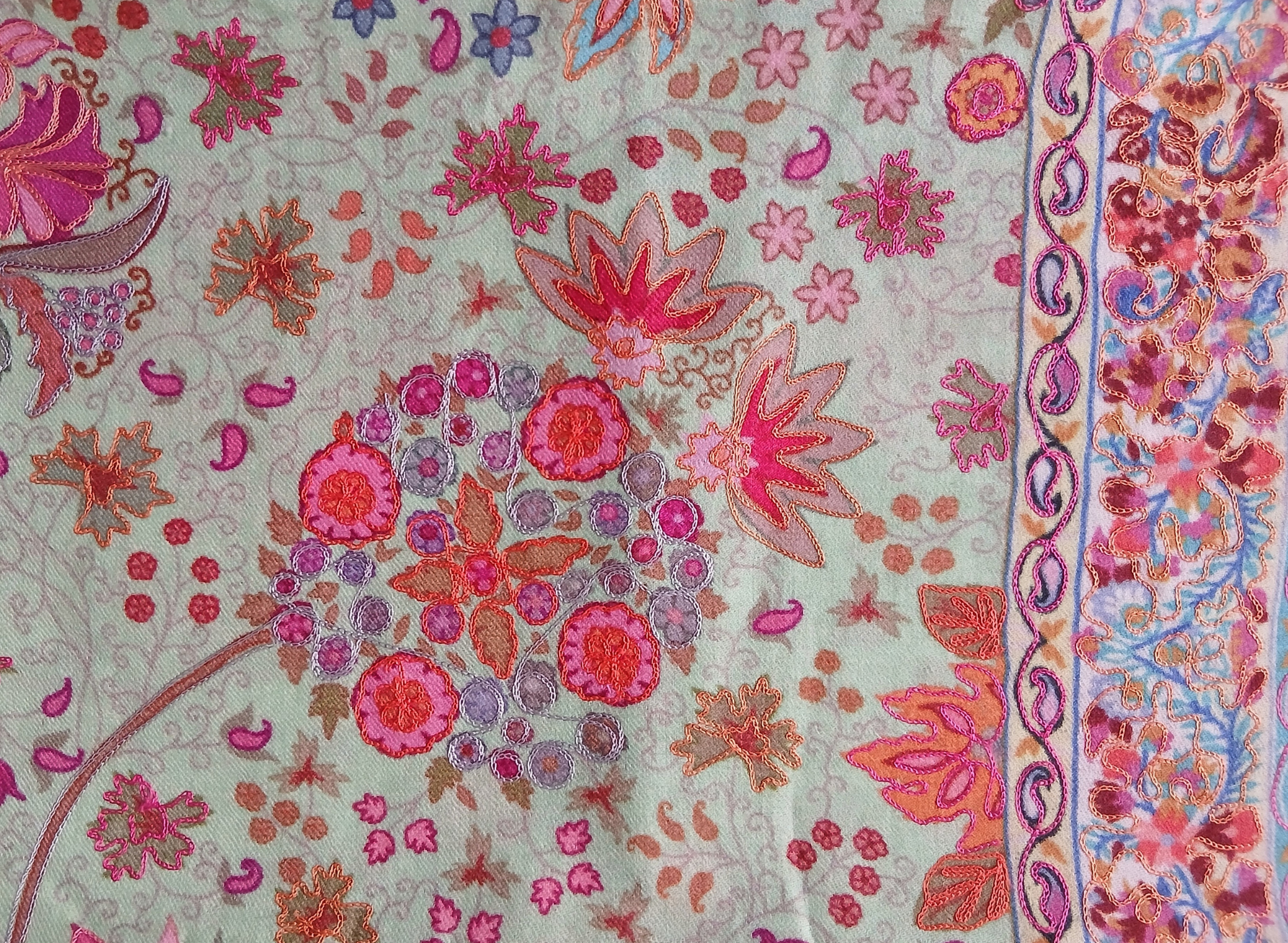 Kalamkar-Schal Flores