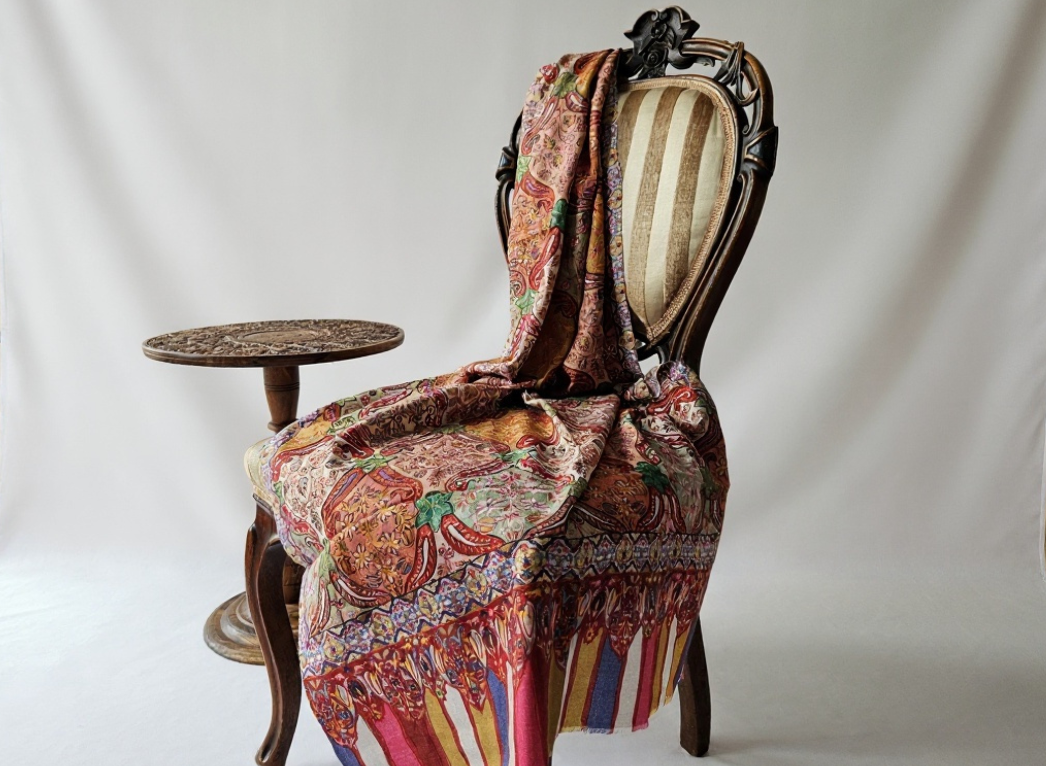 Kalamkar-Schal Flores